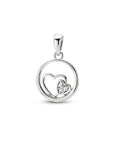 zilver gerhodineerd hanger hartjes zirkonia 1335269 - PansiteNederland.nl