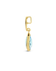 14K geelgoud hanger blauw topaas 4027097 - PansiteNederland.nl