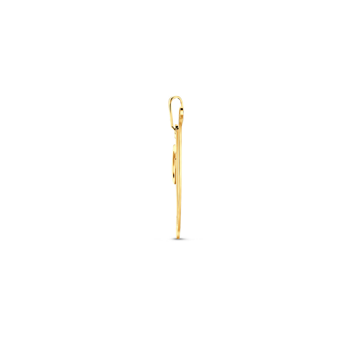 Hanger sierletter V 22 mm 14K geelgoud #Letter_V