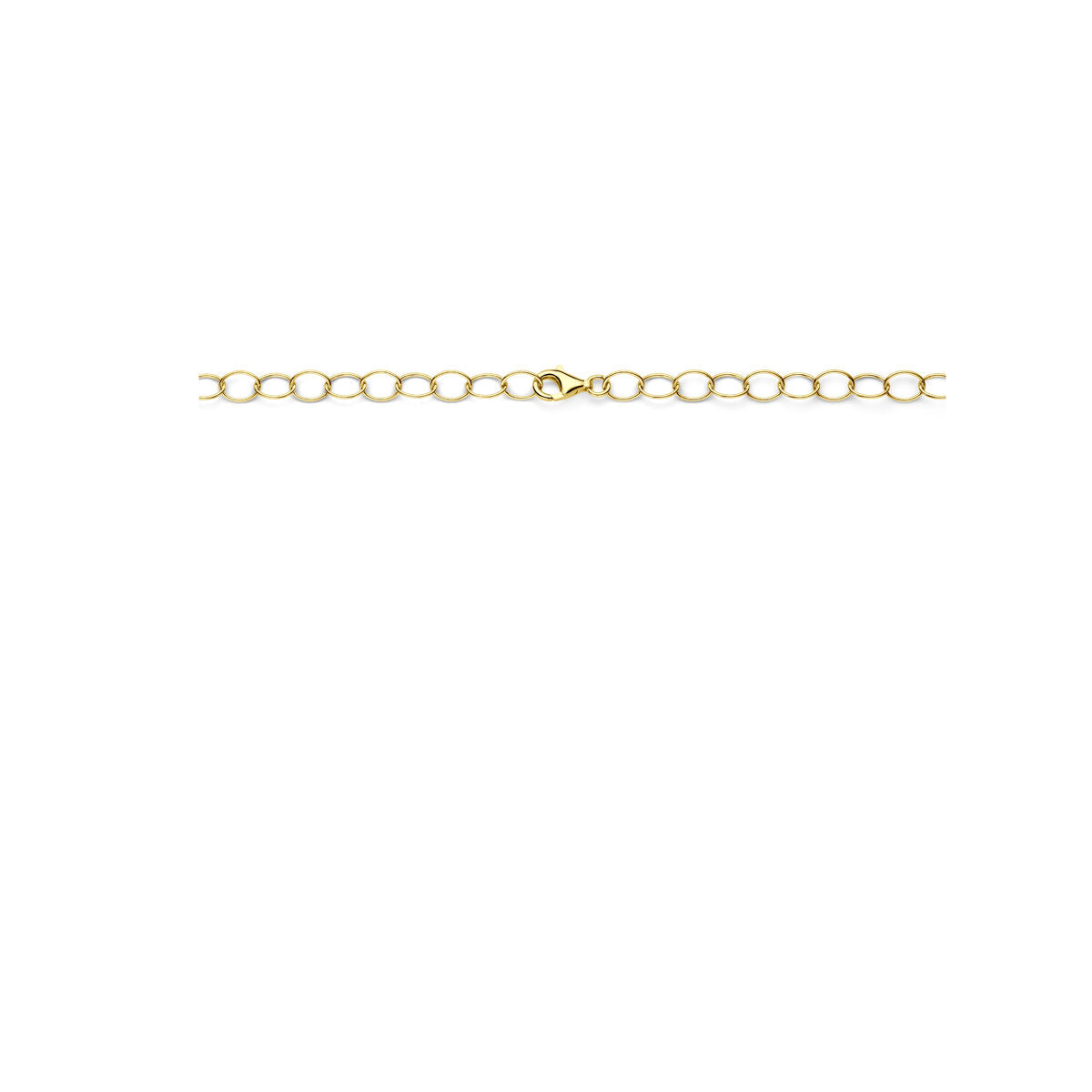 Fantasy Collection Collier 11 mm 45 cm 3 micron zilver verguld (geel)