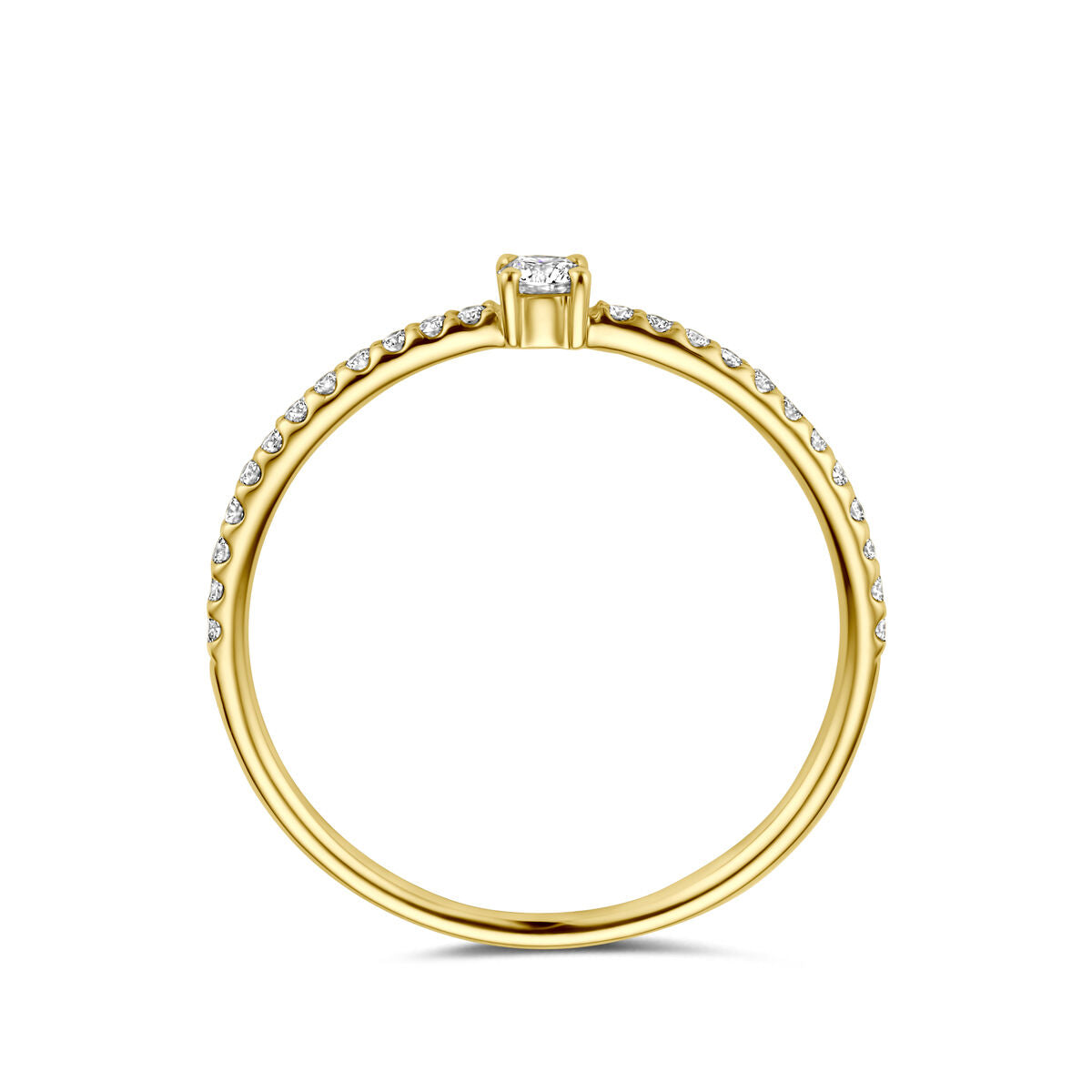 Fantasy Collection Ring diamant 0.20ct h si 14K geelgoud