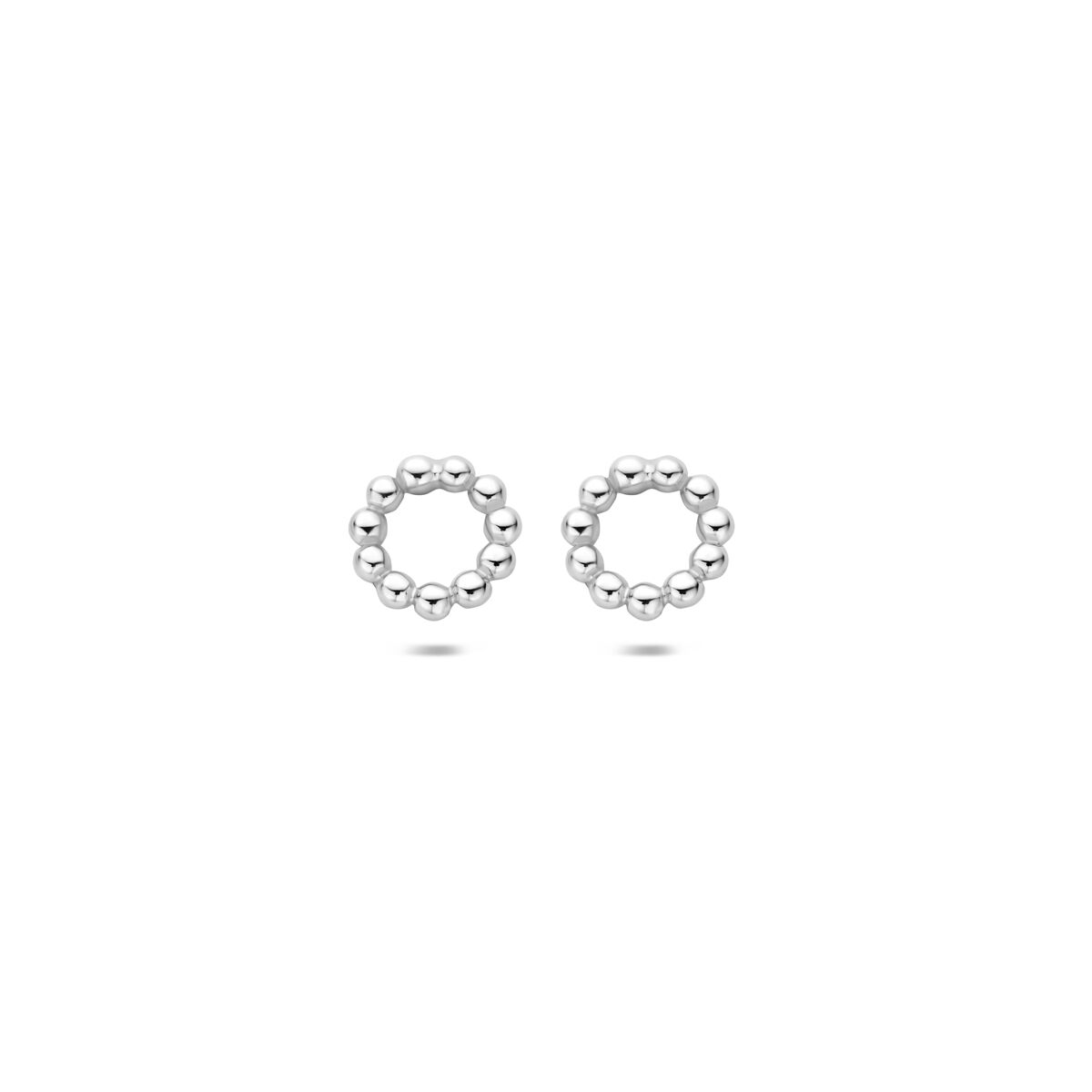 Fantasy Collection Oorbellen rond bolletjes 7 mm zilver
