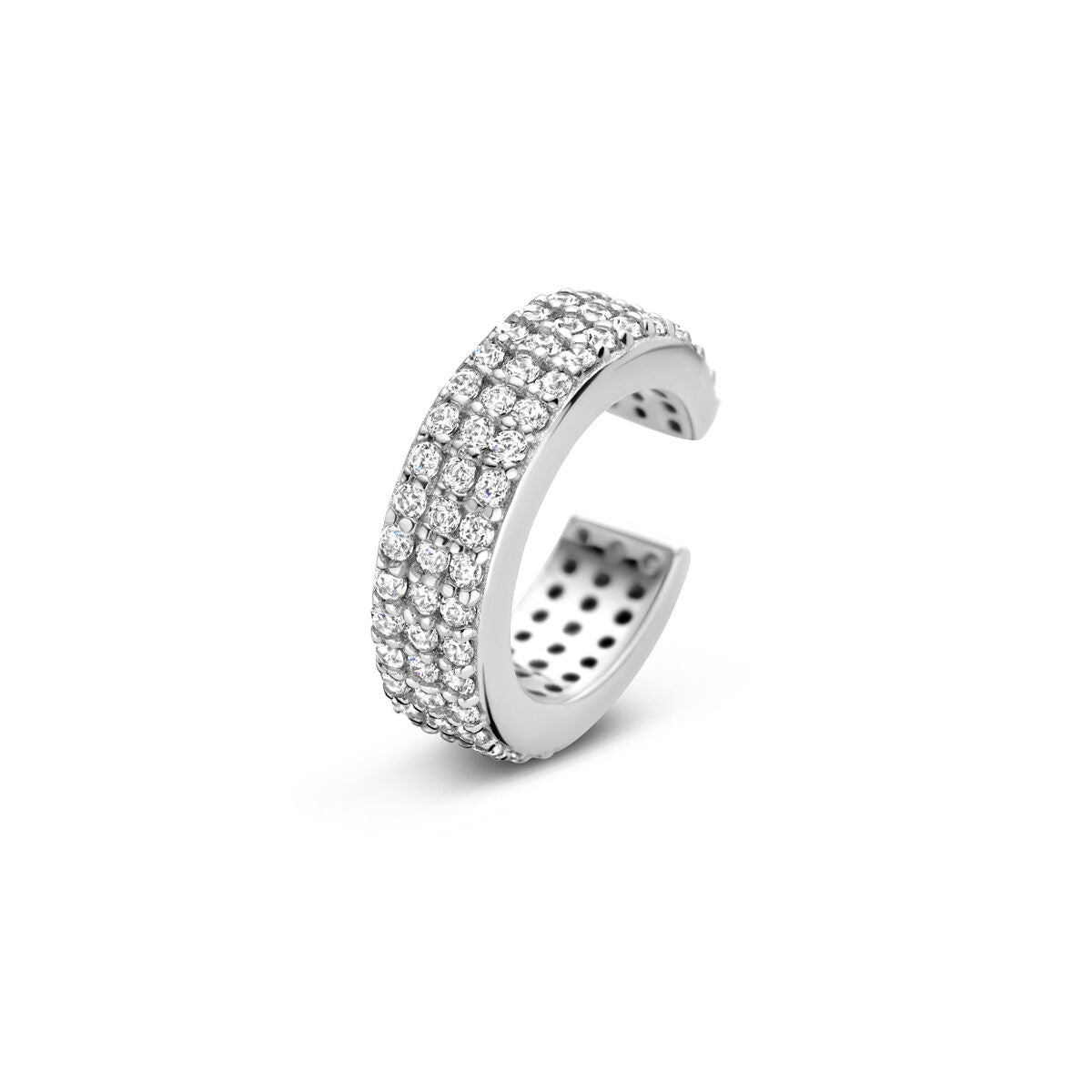 Fantasy Collection Ear cuff zirkonia 12,5 mm zilver oorbellen
