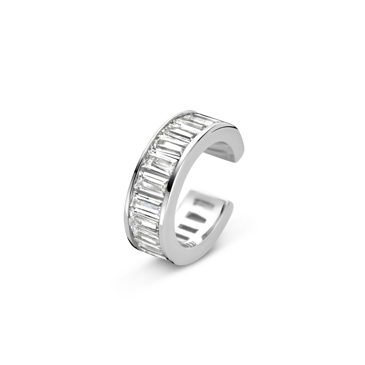 Fantasy Collection Ear cuff zirkonia 12 mm zilver oorbellen