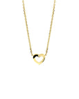14K geelgoud collier hart 41 + 4 cm 4018338
