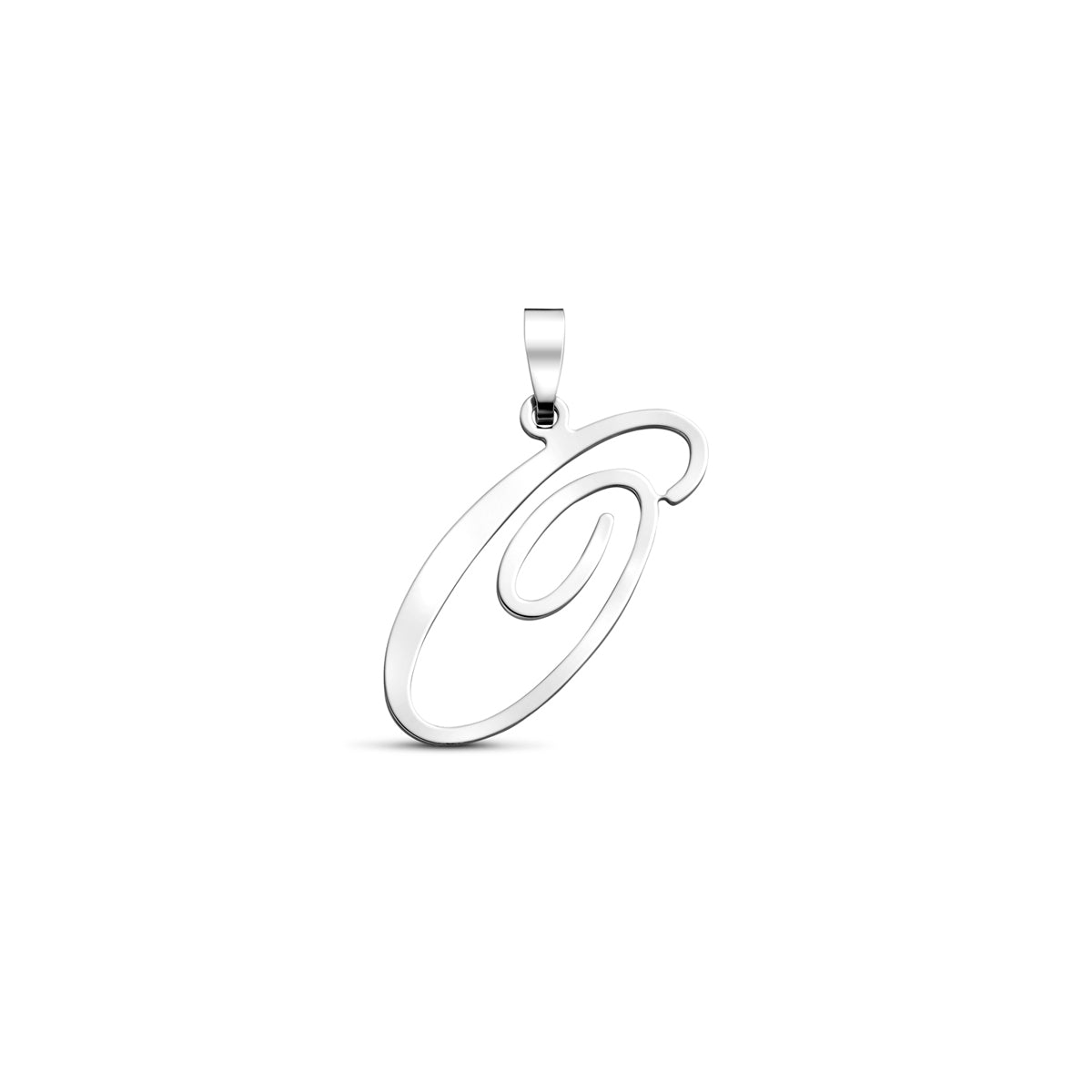 Hanger sierletter O 20 mm zilver #Letter_O