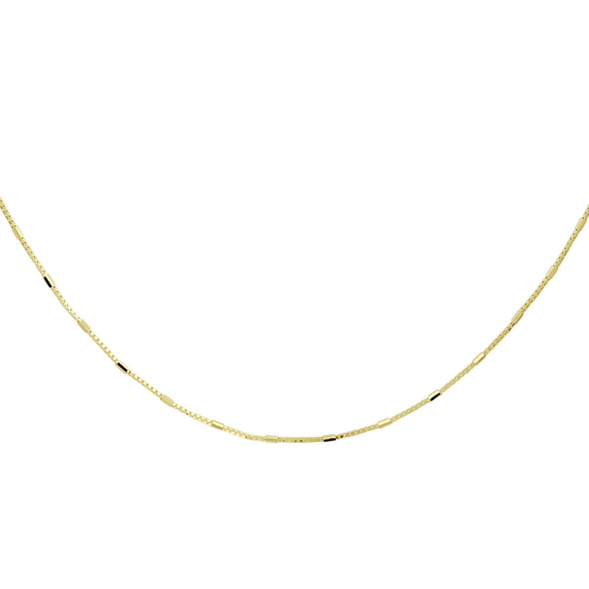 Fantasy Collection Collier venetiaans en staafjes 0,9 mm 45 cm 14K geelgoud