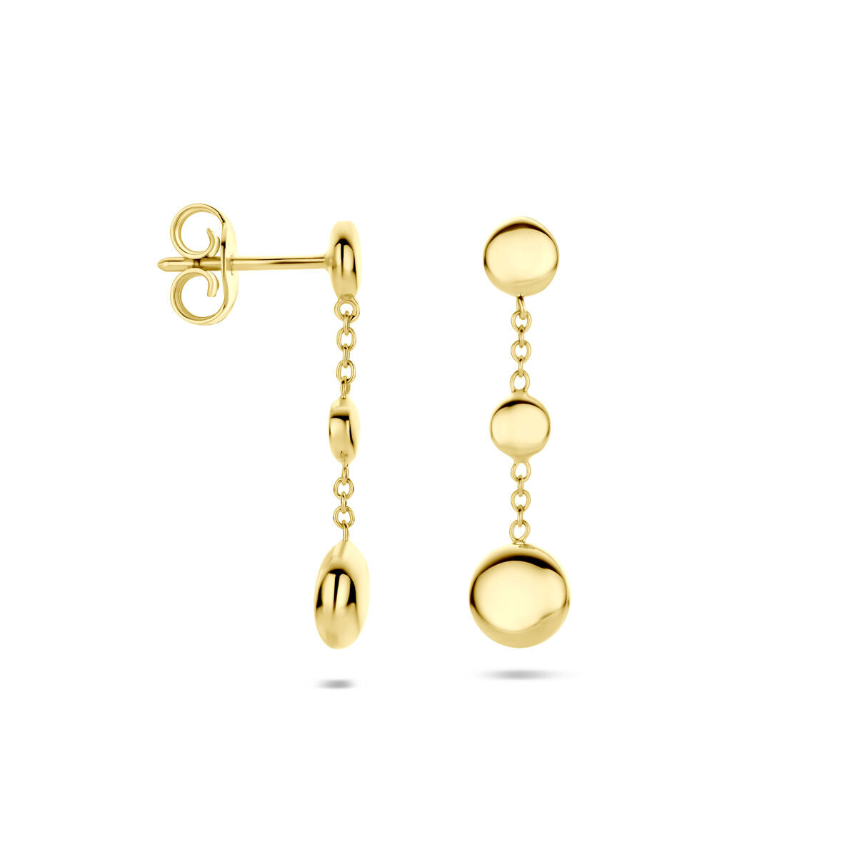 Fantasy Collection Hangende oorbellen 24 mm 14K geelgoud