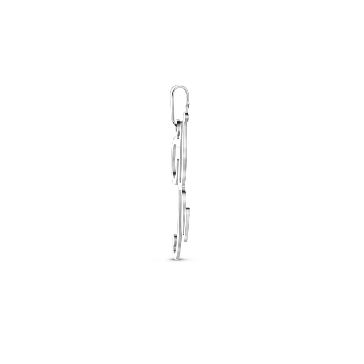 Hanger sierletter K 29 mm zilver #Letter_K