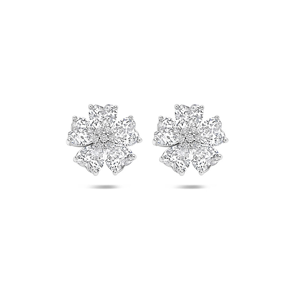 Fantasy Collection Oorbellen zirkonia 10.5 mm zilver