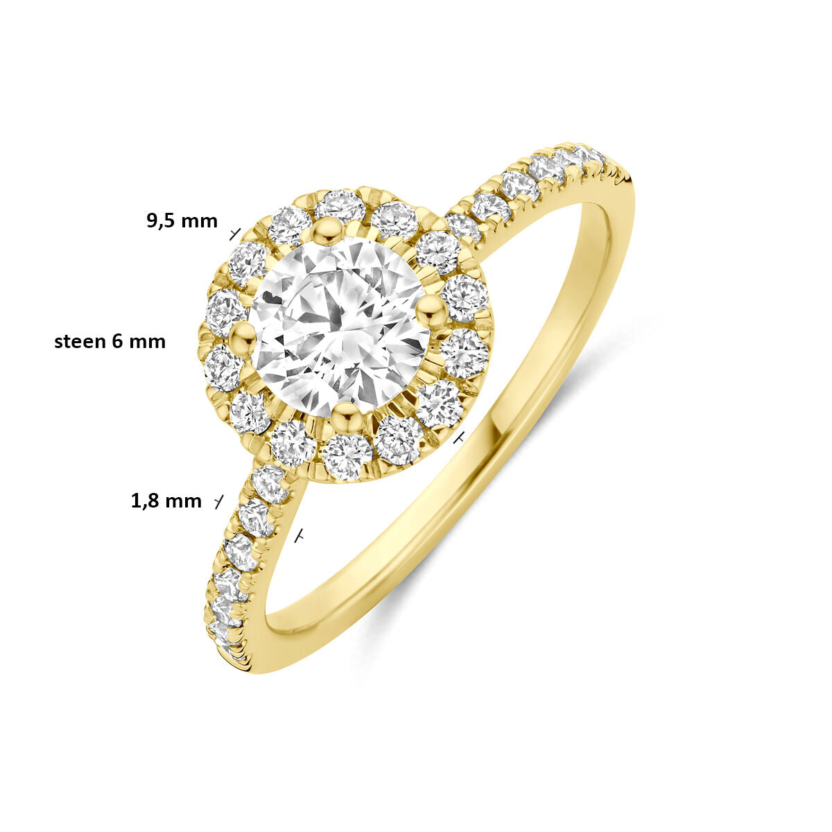 Fantasy Collection 14K Geelgouden Diamanten Ring 4035885