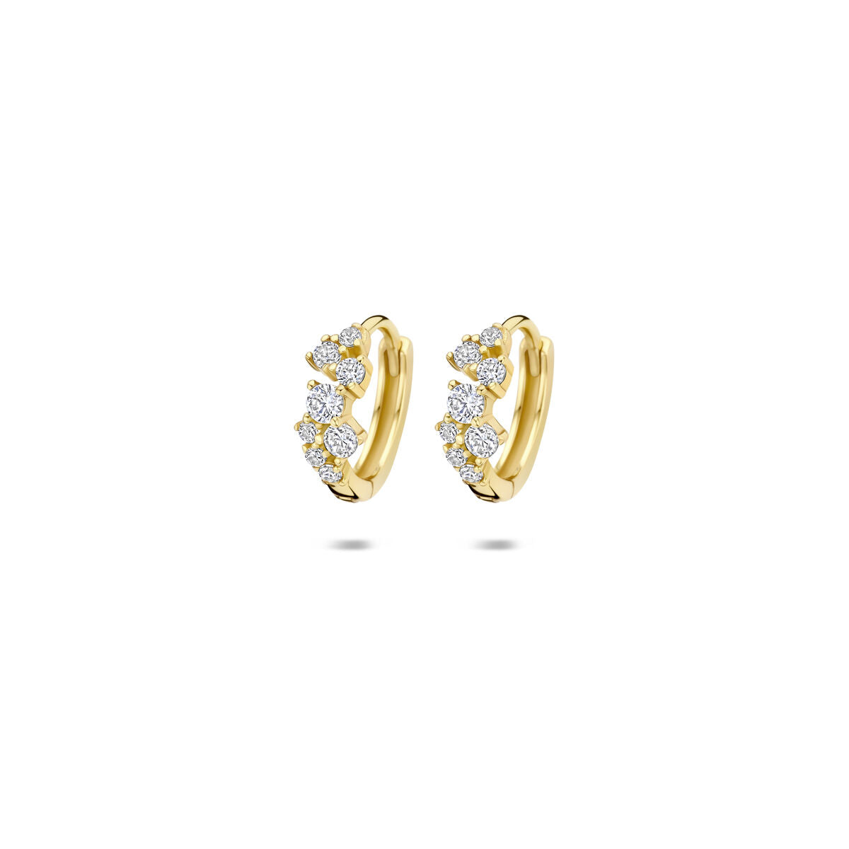 Fantasy Collection Oorbellen zirkonia 11 mm 1 micron zilver verguld