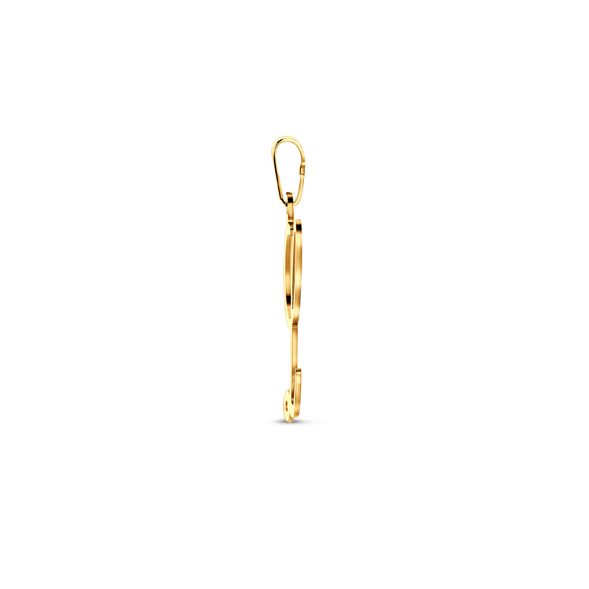 Hanger sierletter L 25 mm 14K geelgoud #Letter_L