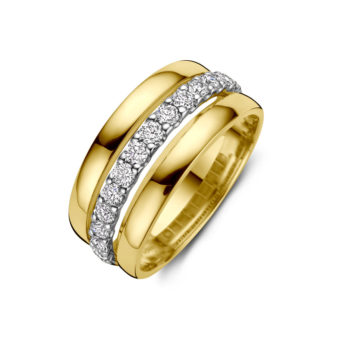 Fantasy Collection Ring diamant 0.57ct h si 14K bicolor goud