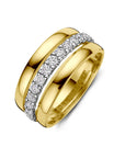 14K Bicolor Gouden Geel/Wit Ring Diamant 0.57Ct H Si 4209101 - PansiteNederland.nl