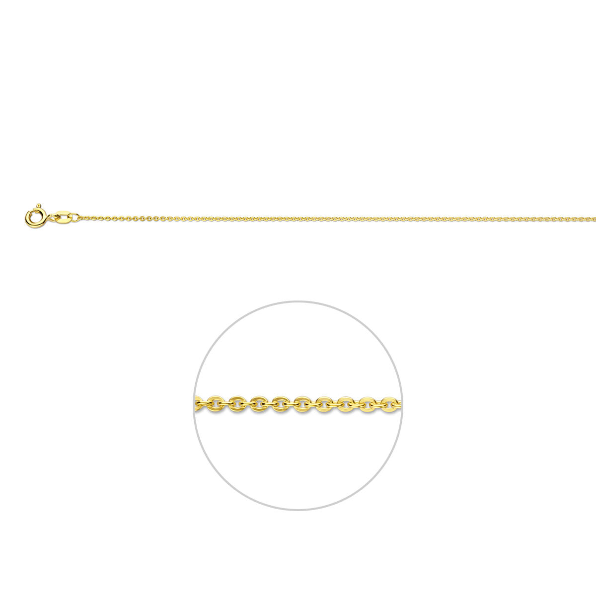 9k anker plat 1,2 mm 9K geel