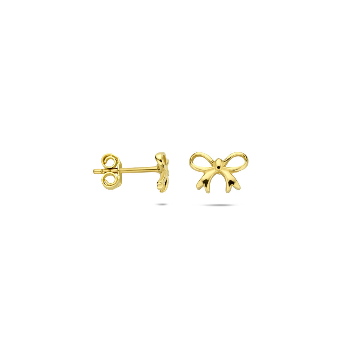 Fantasy Collection Oorbellen strik 5,5 mm 14K geelgoud