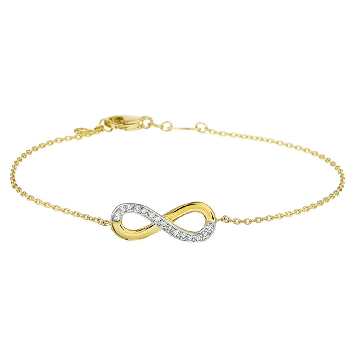Fantasy Collection 14K Geelgouden Armband met Zirkonia 4017087