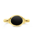 14K Geelgouden Ring Onyx Massief 4032133 - PansiteNederland.nl