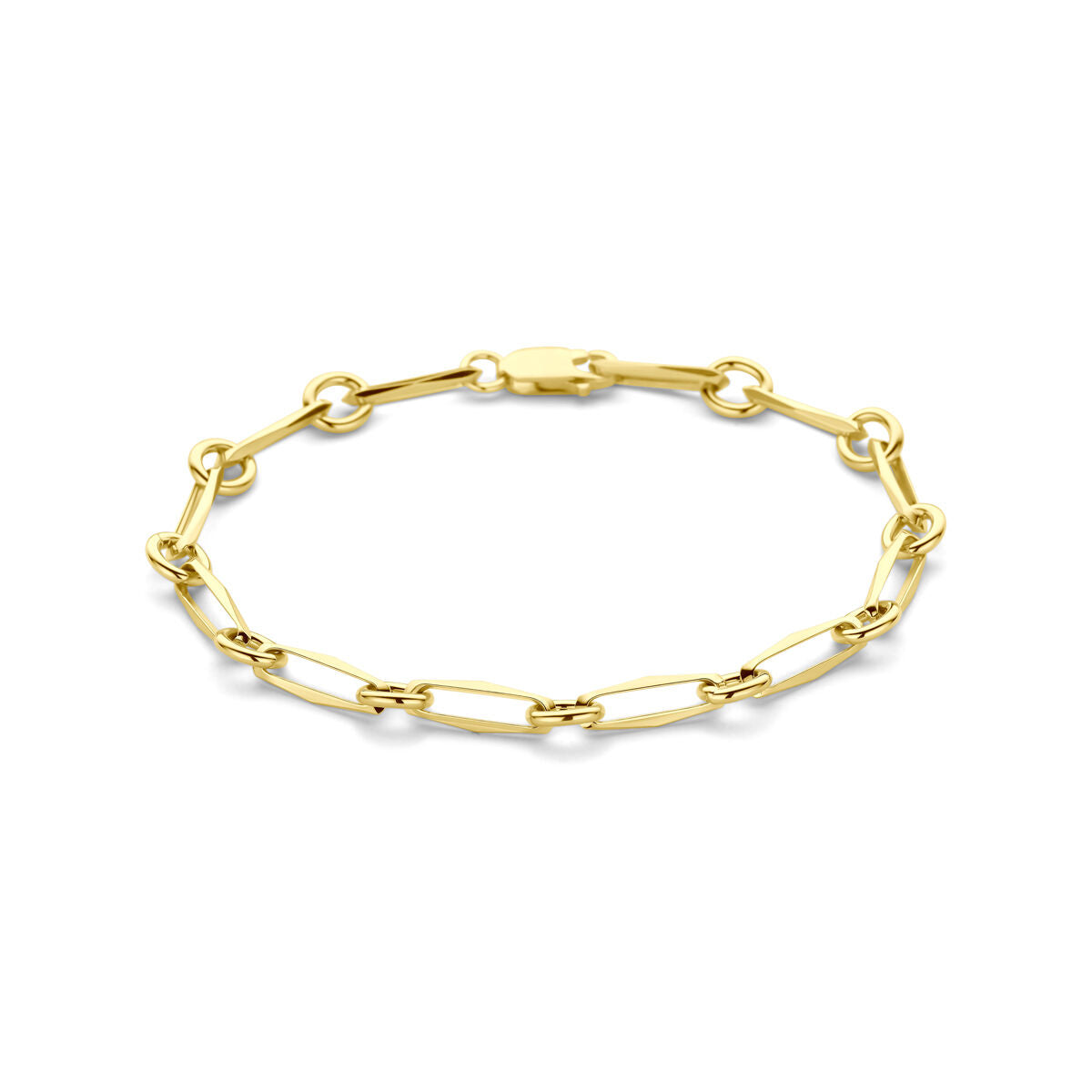 Armband closed forever massief 5,0 mm 14K geelgoud