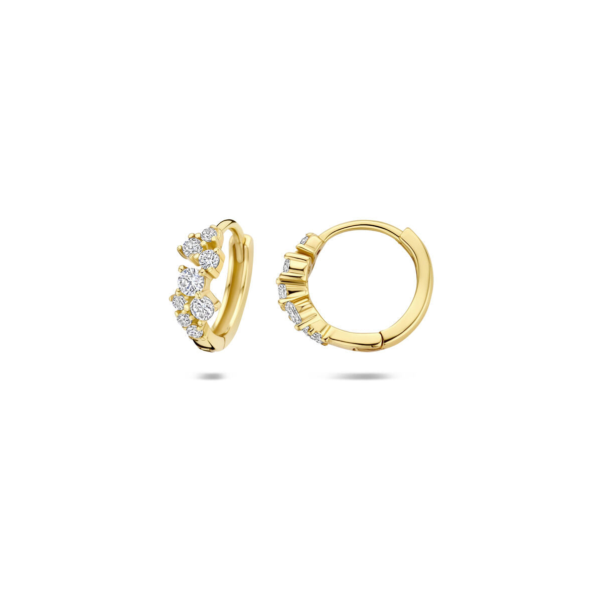 Fantasy Collection Oorbellen zirkonia 11 mm 1 micron zilver verguld