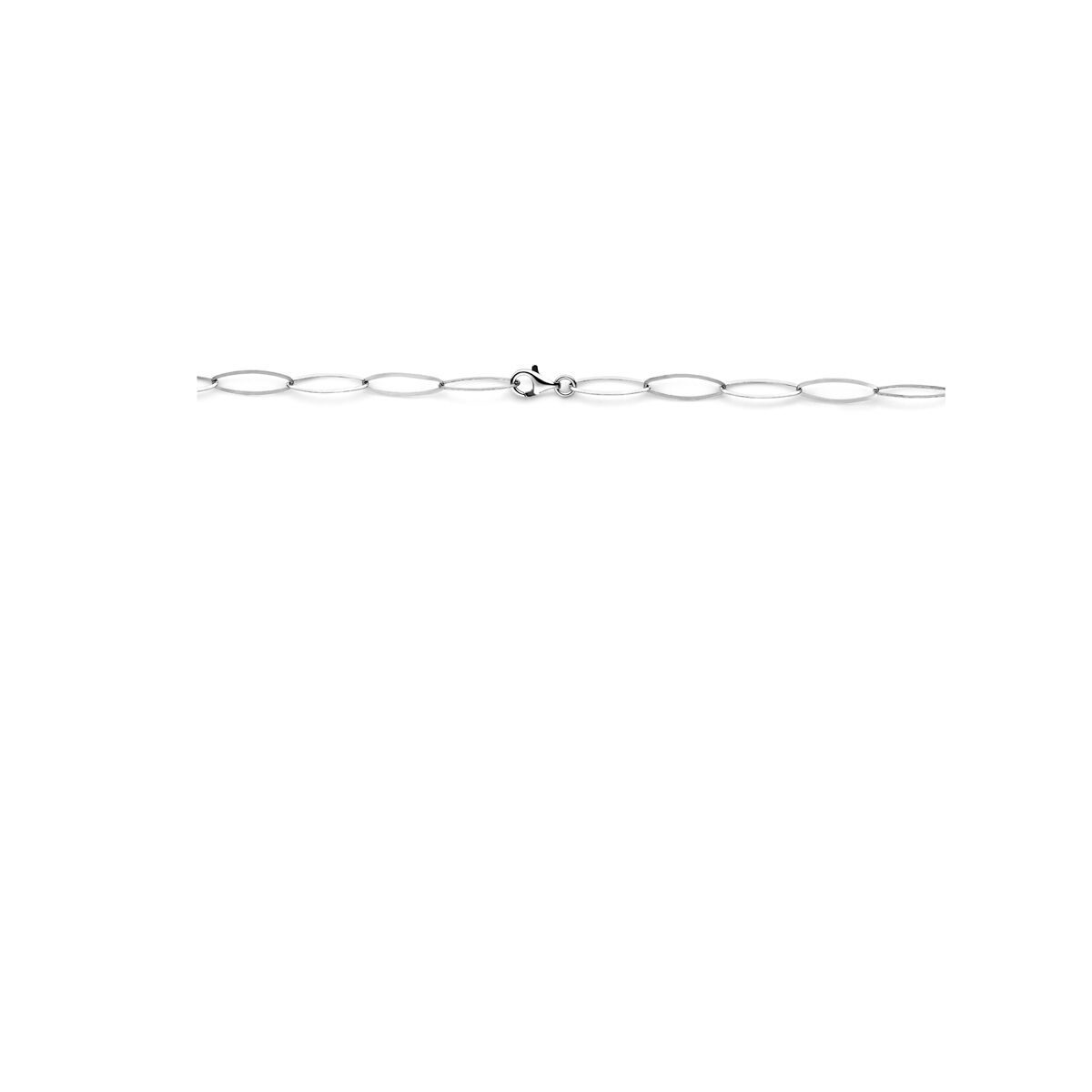 Fantasy Collection Collier anker 5,1 mm 45 cm zilver gerhodineerd