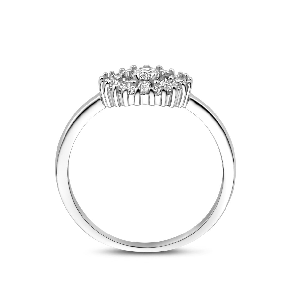 Fantasy Collection Ring zirkonia rozet zilver