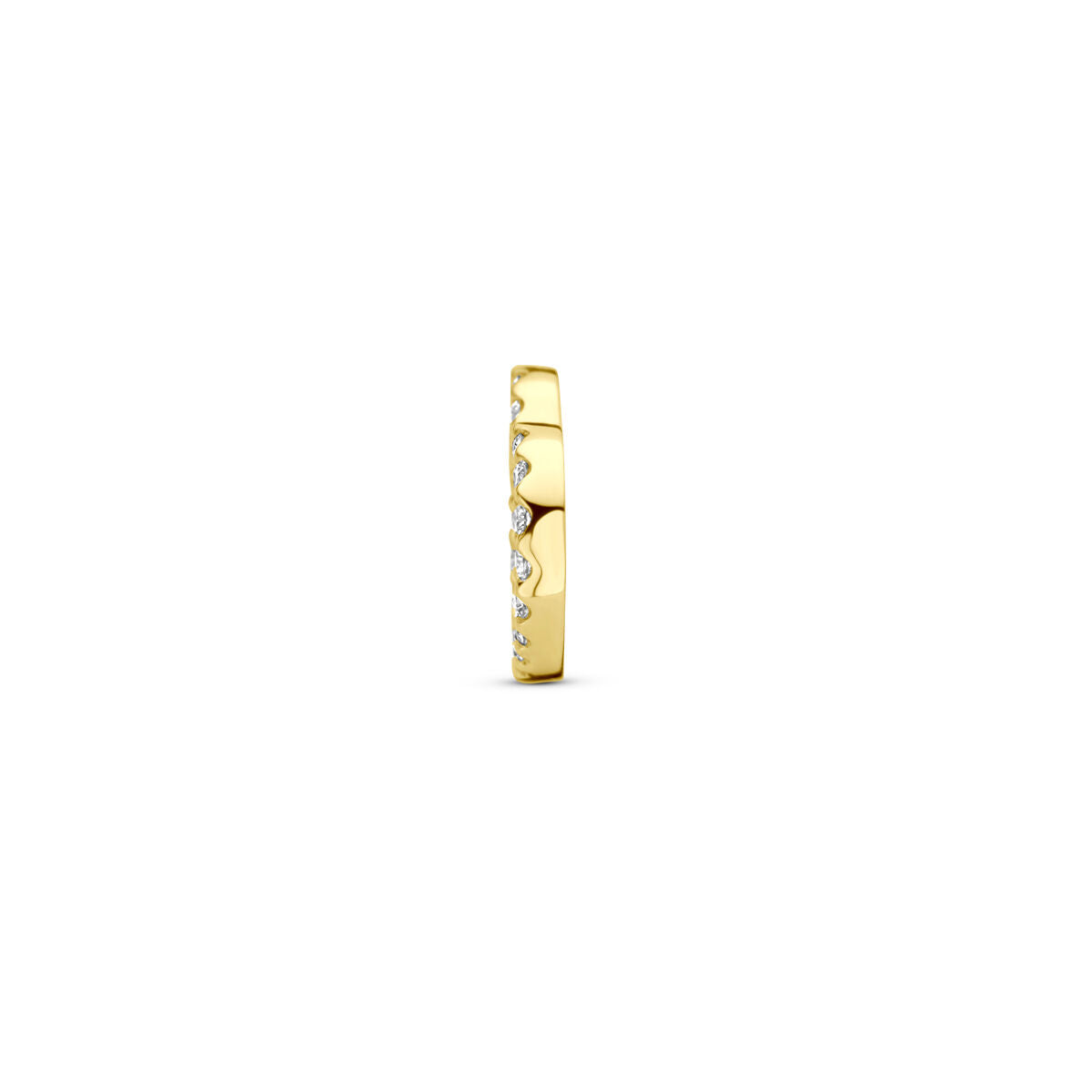 Fantasy Collection Hanger hartje diamant 0.06ct h si 7 mm 14K geelgoud