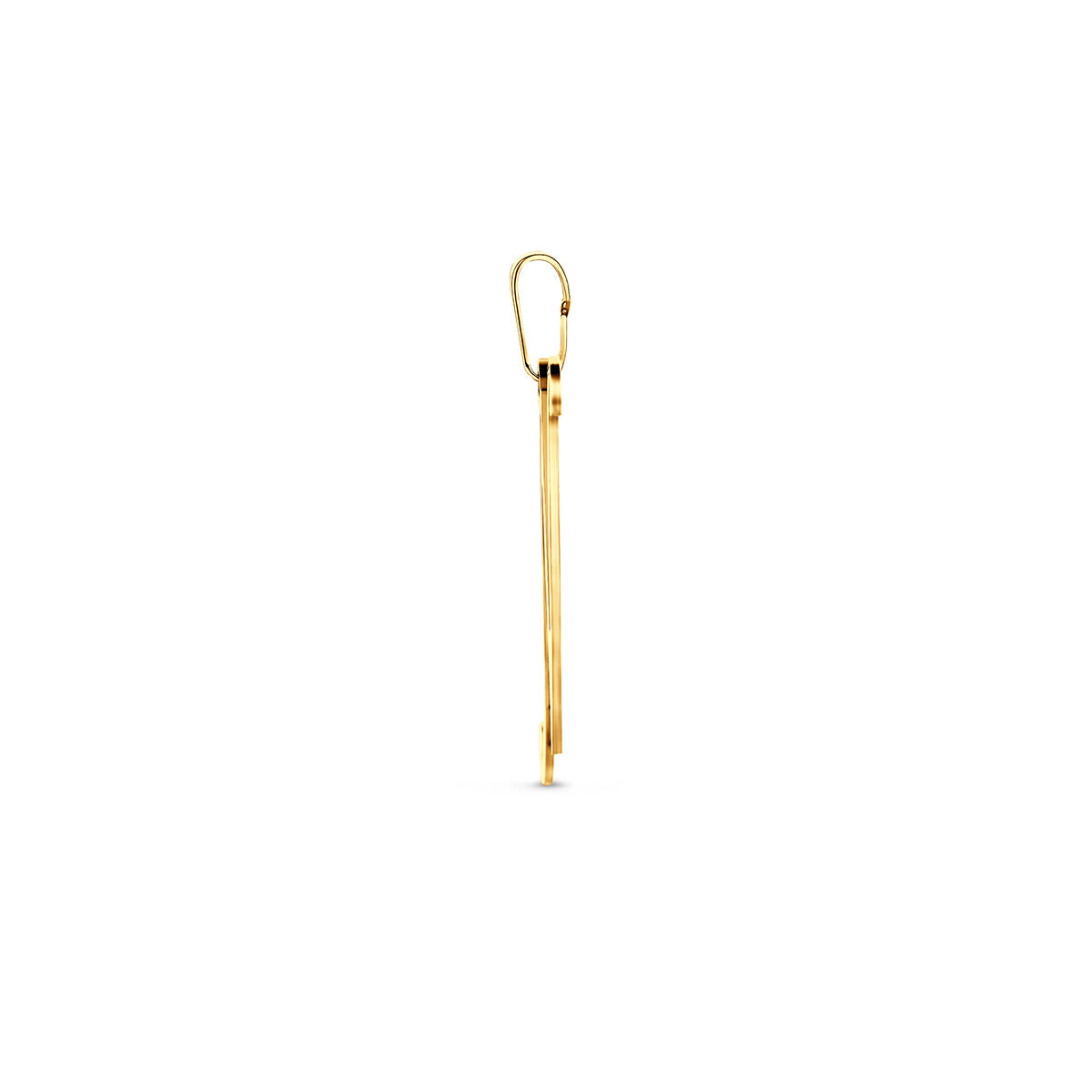 Hanger sierletter N 25 mm 14K geelgoud #Letter_N