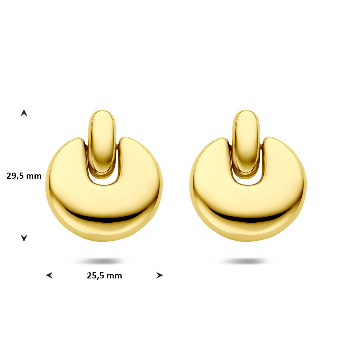 Fantasy Collection Hangende oorbellen ion plating 29,5 mm edelstaal