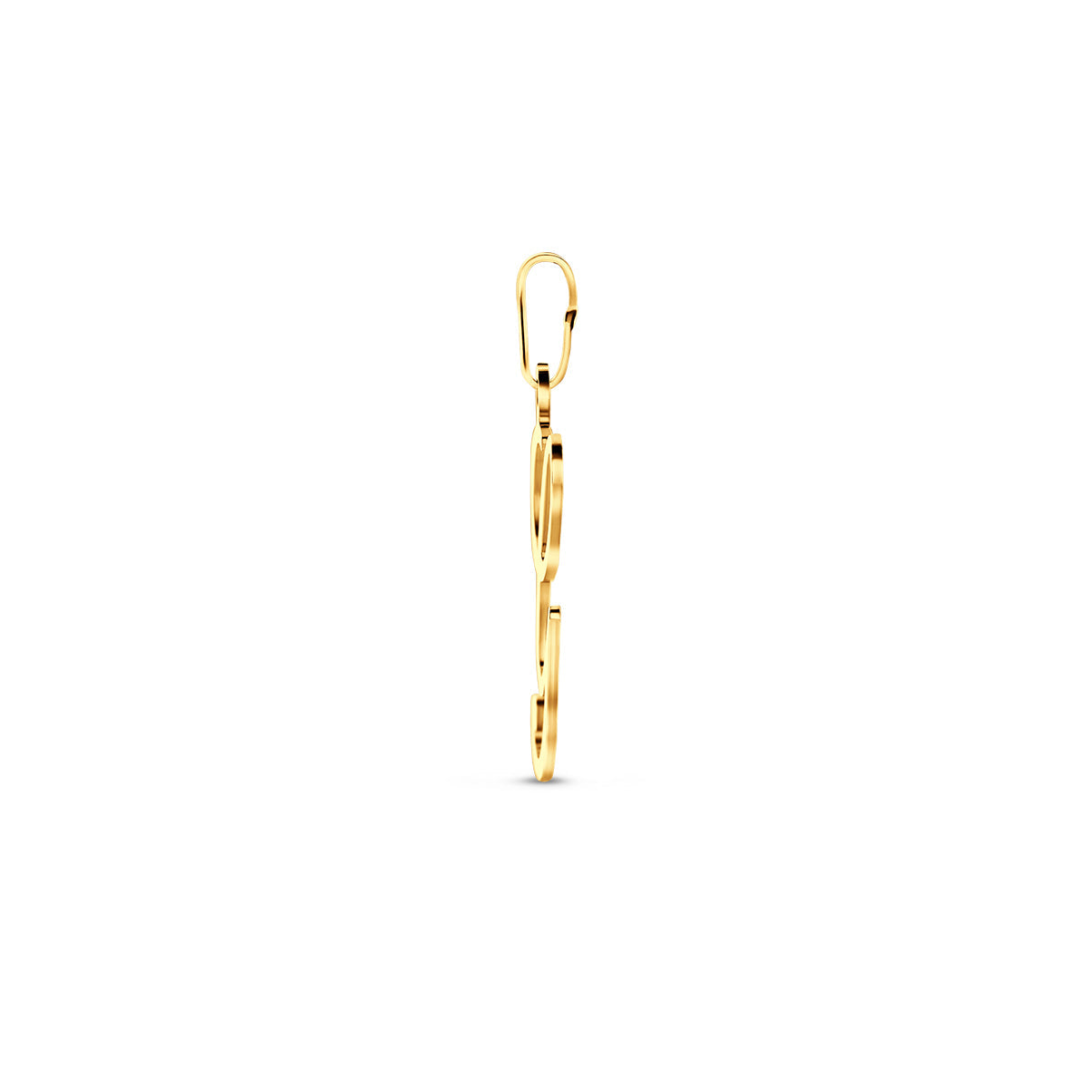 Hanger sierletter G 24,5 mm 14K geelgoud #Letter_G