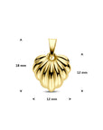 14K geelgouden hanger hartje 18 mm - 4034565 - PansiteNederland.nl