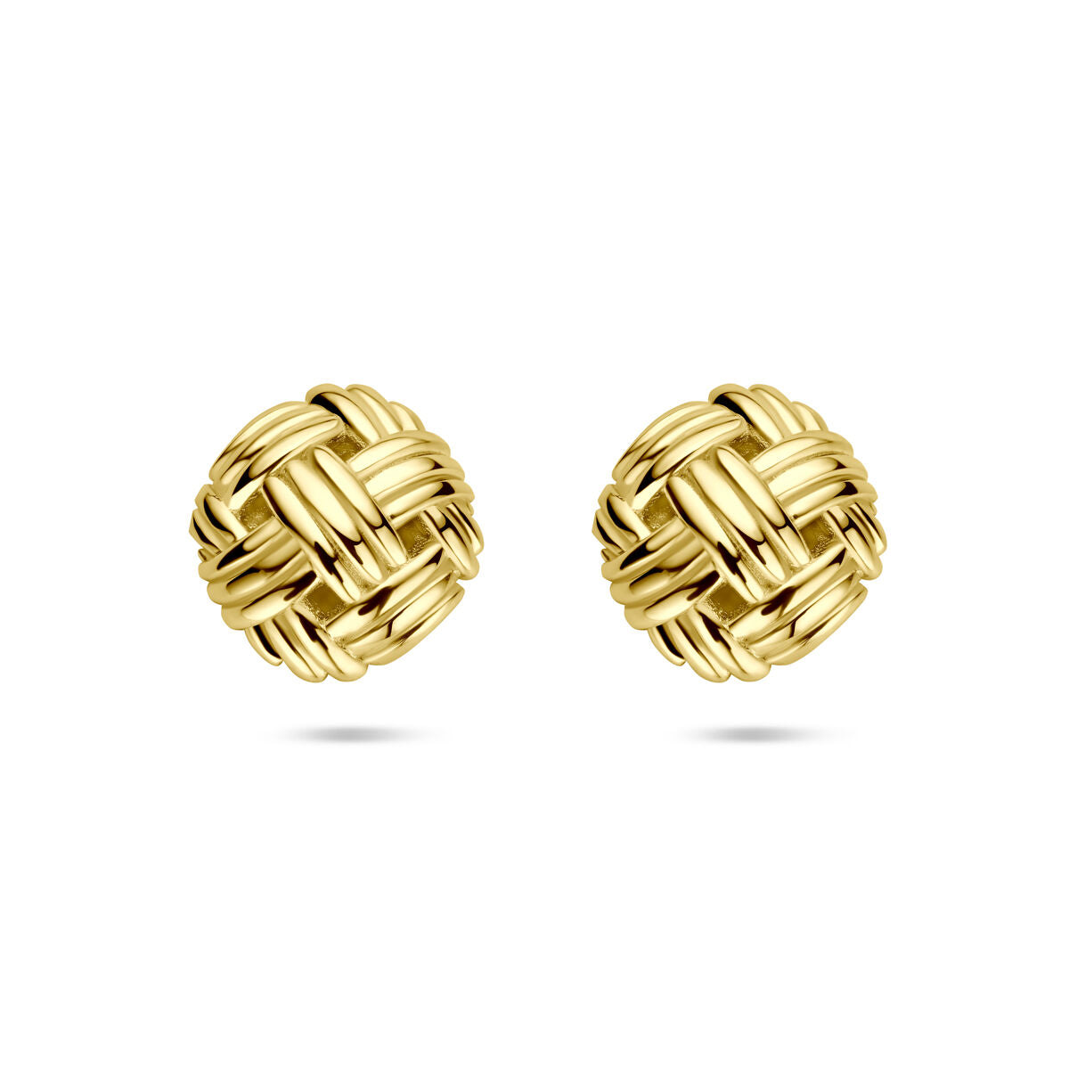 Fantasy Collection Oorbellen knoop 12 mm 14K geelgoud