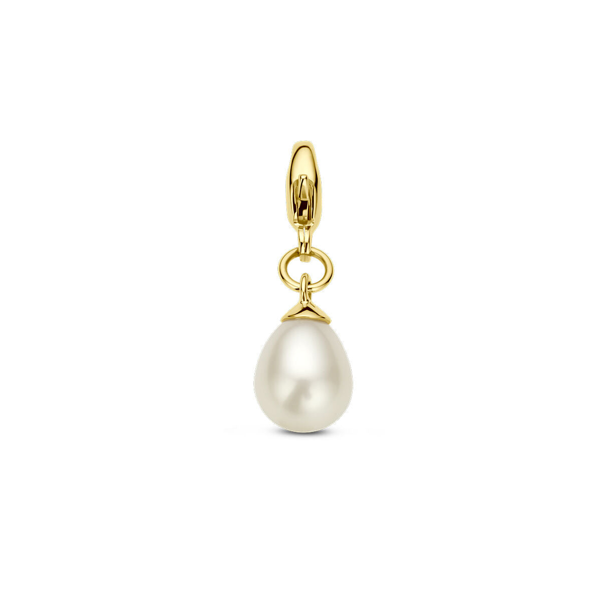 Fantasy Collection Slotbedel parel 9,5 mm 14K geelgoud hanger