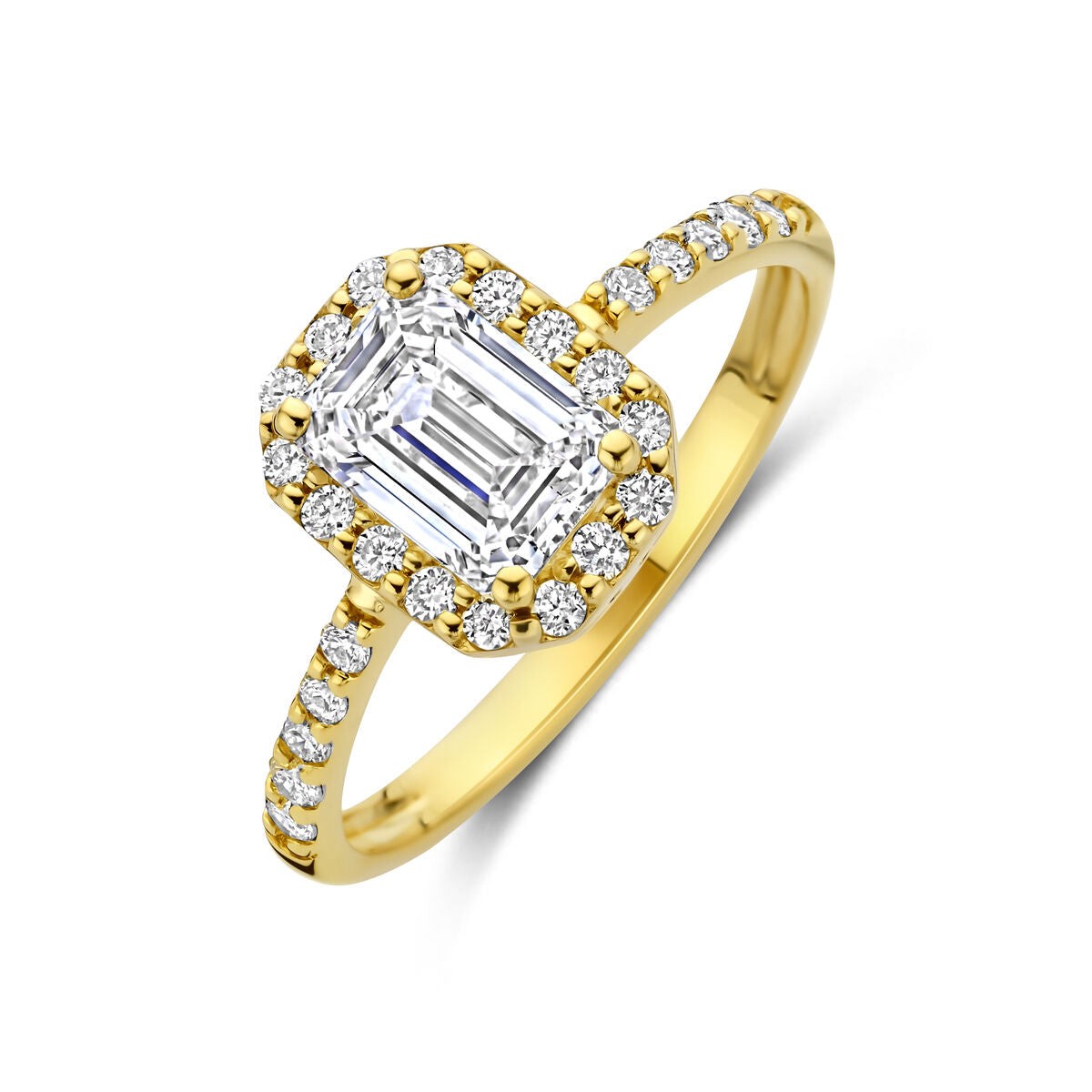 Fantasy Collection Ring lab grown diamant 1.40ct g vs 14K geelgoud
