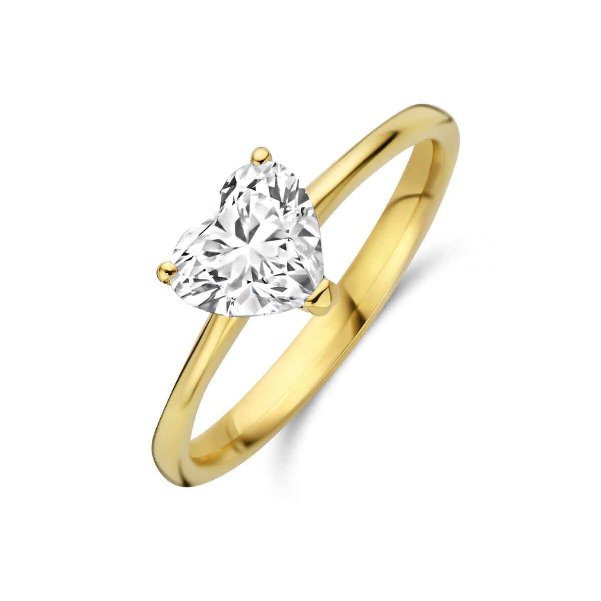 Fantasy Collection Ring hartje lab grown diamant 1.00ct f vs 14K geelgoud