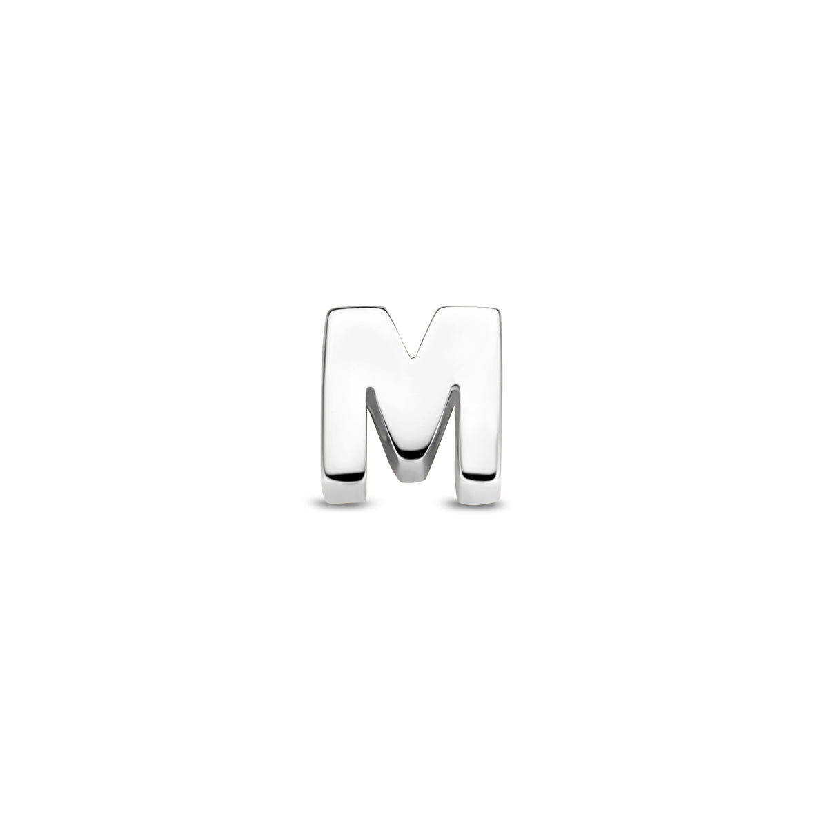 Hanger letter M 6 mm zilver #Letter_M