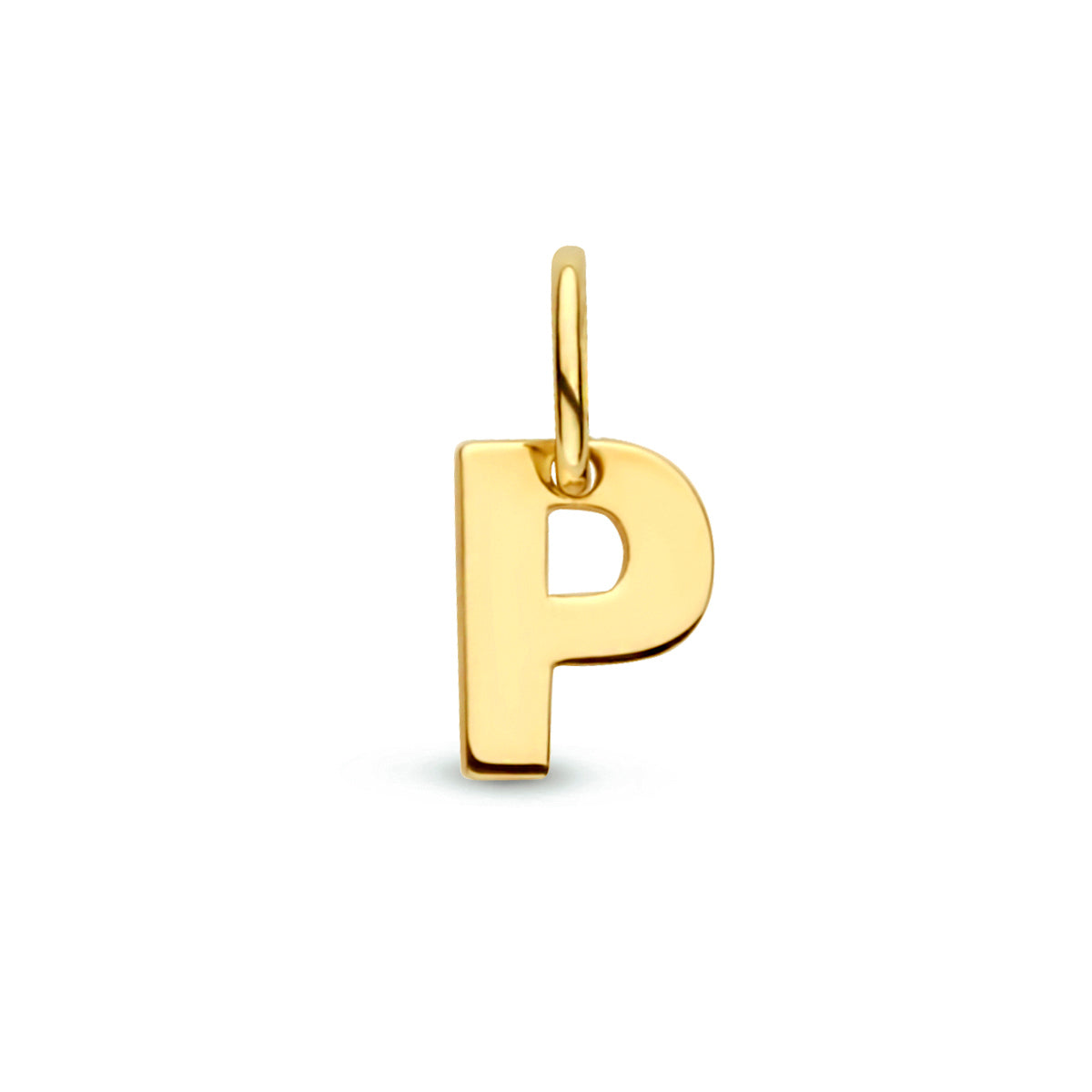 Hanger letter P 9K geelgoud #Letter_P