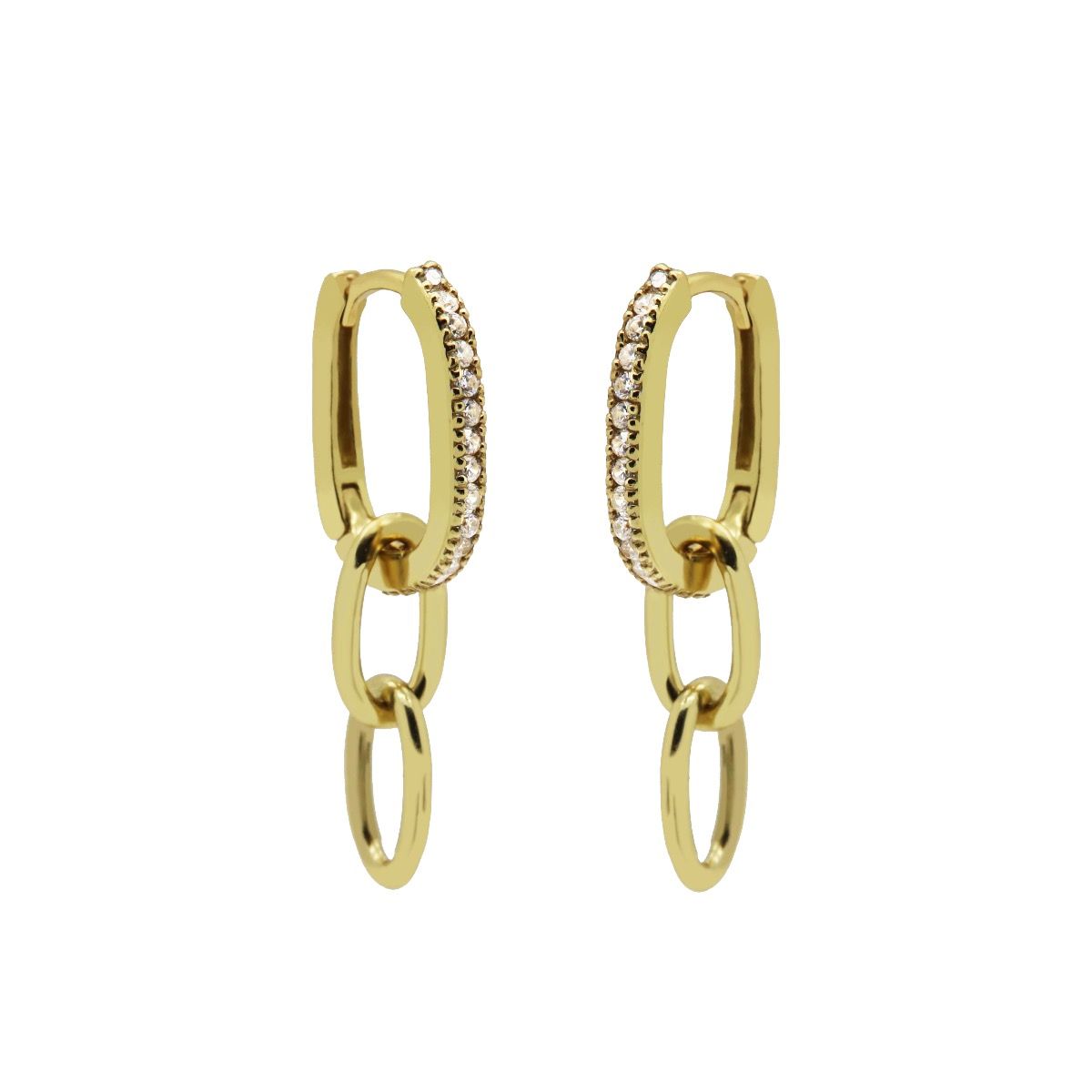 Karma Hinged Hoops Dangling Sieraad oorbellen