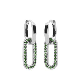 Karma Hinged Hoops Summer Sieraad Groen oorbellen