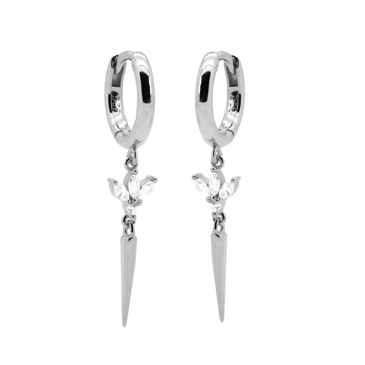 Karma Hinged Hoops Belladonna Sieraad oorbellen