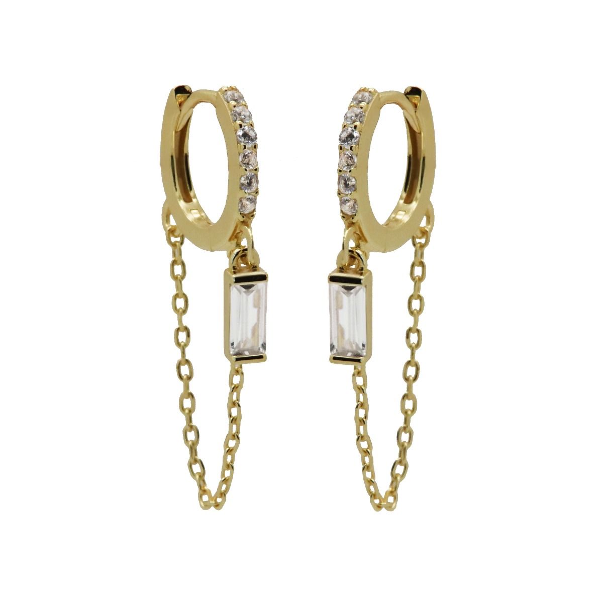 Karma Hinged Hoops Sunkissed Sieraad Goud oorbellen