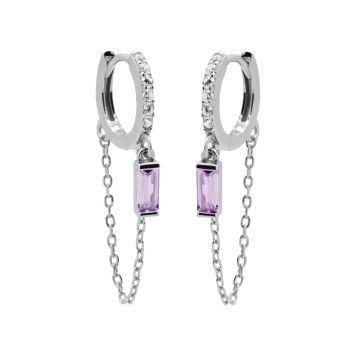Karma Hinged Hoops Sunkissed Memories LAVENDER H332S_L oorbellen