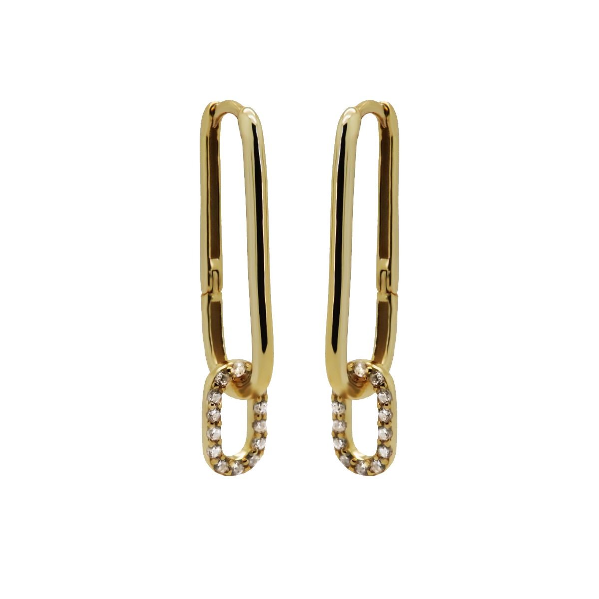 Karma Hinged Hoops Céline Sieraad Goud oorbellen
