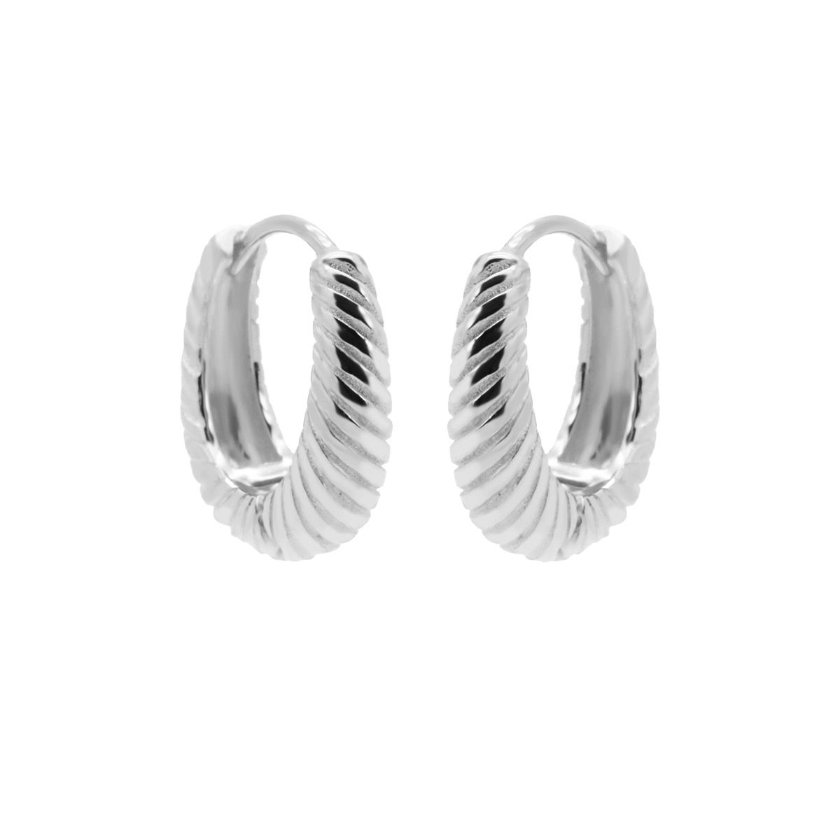 Karma Hinged Hoops Sieraad FLORA oorringen