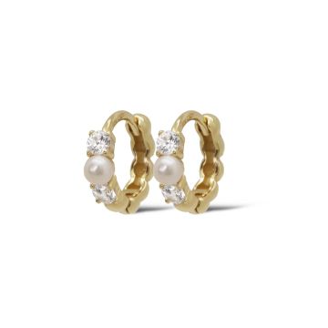 Karma Hinged Hoops Phelia Sieraad Goud oorbellen