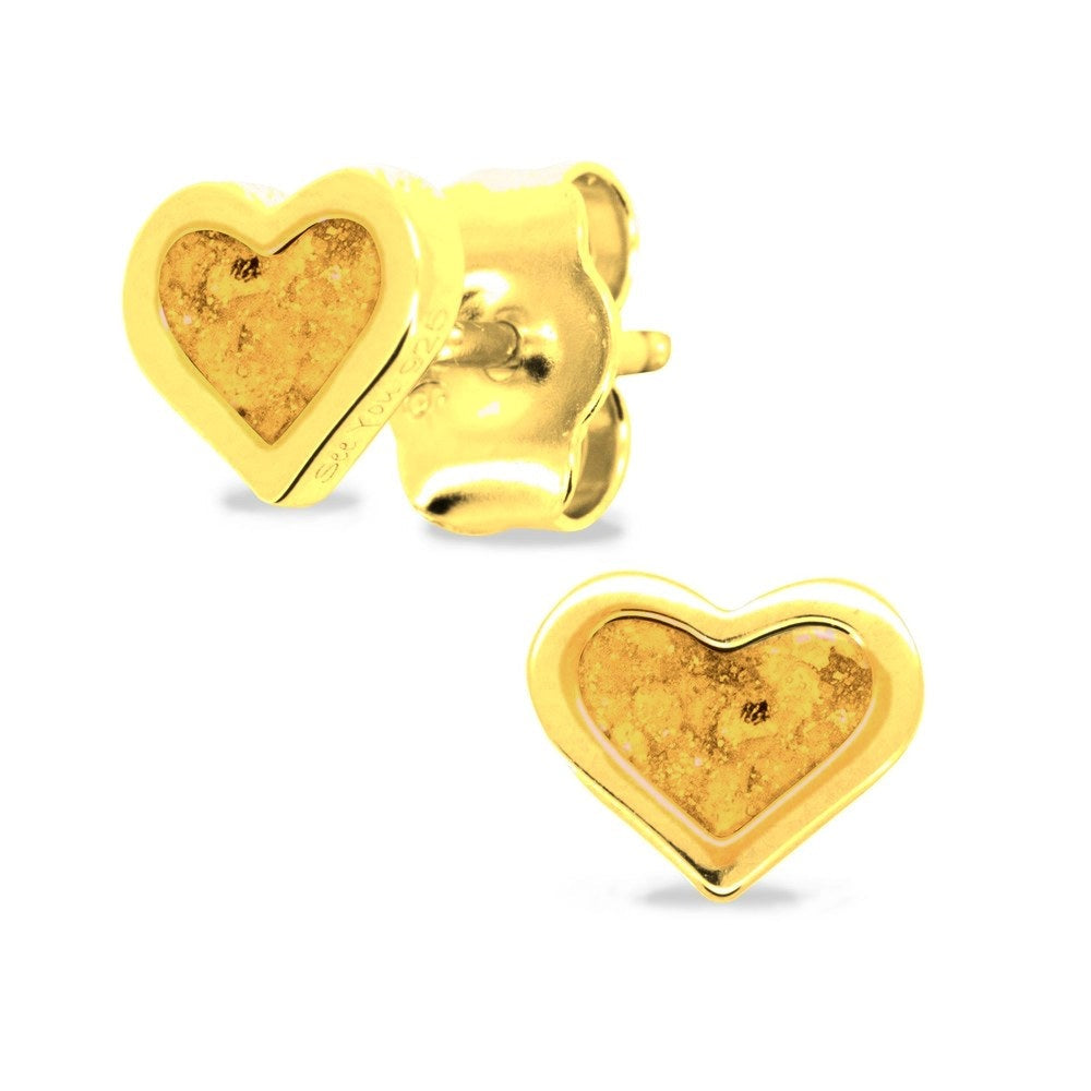 See You Hartvormige gouden oorknoppen voor as – 318 – afbeelding 12