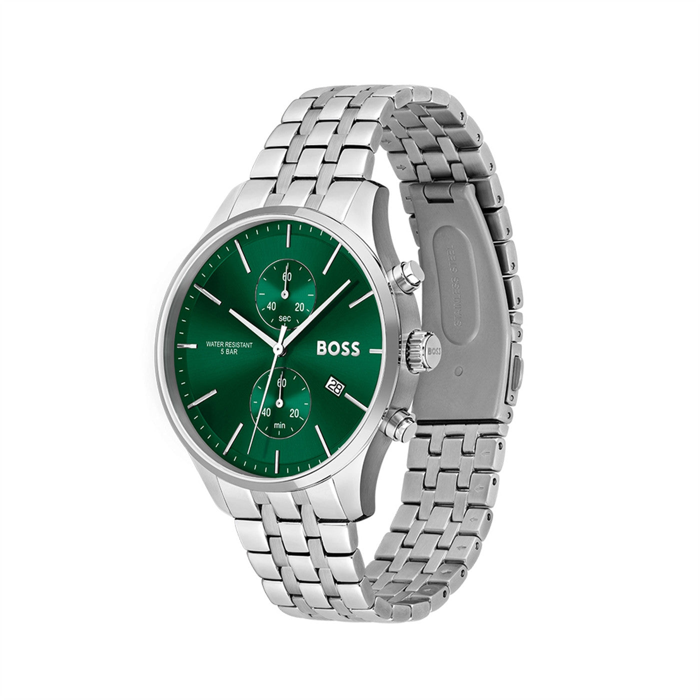 Hugo Boss Heren Horloge HB1513975 42 mm Zilverkleurig