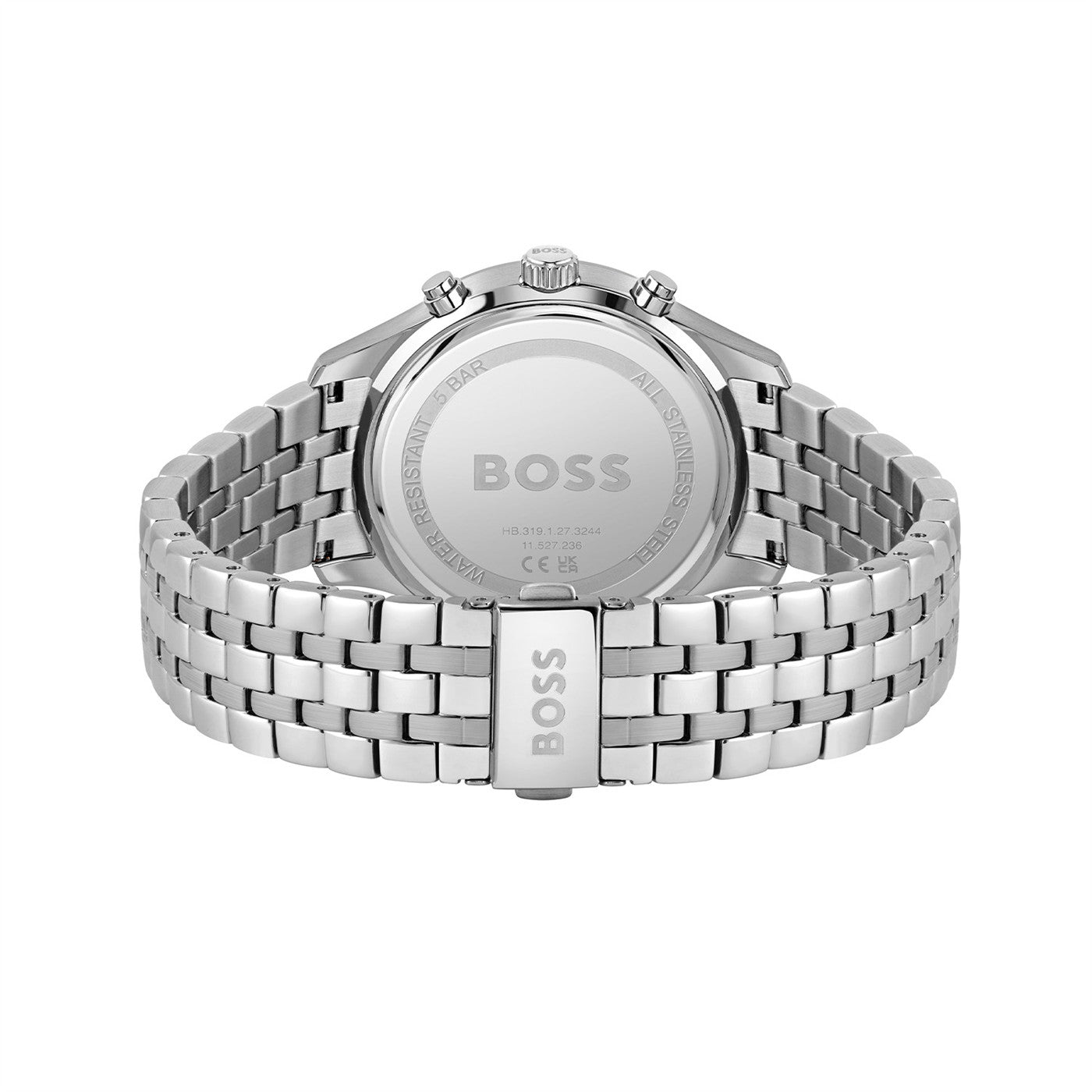 Hugo Boss Heren Horloge HB1513975 42 mm Zilverkleurig