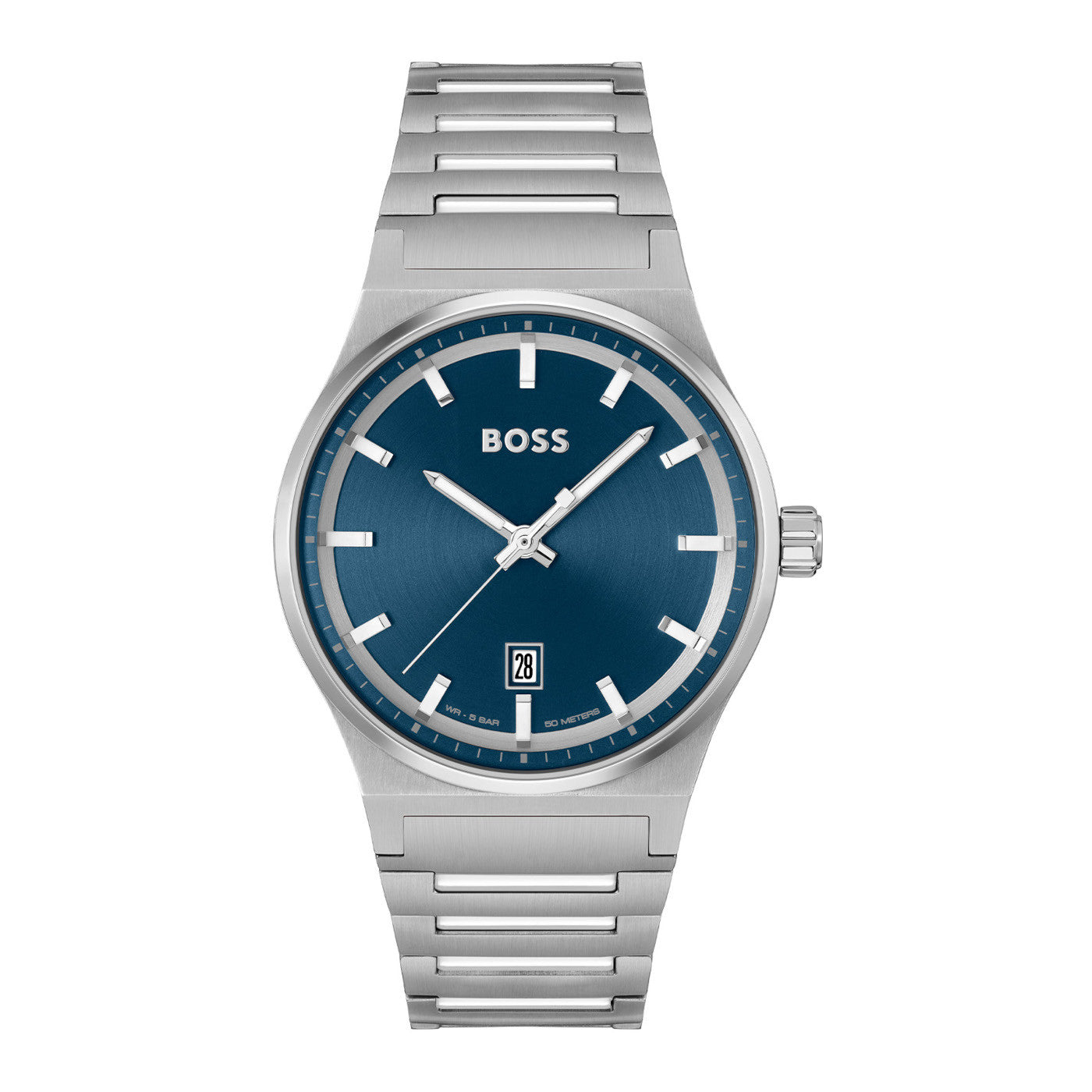 Hugo Boss Heren Horloge HB1514076 41 mm Zilverkleurig